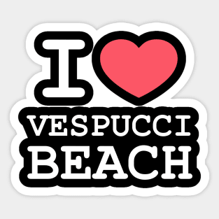 I Love Vespucci Beach Sticker